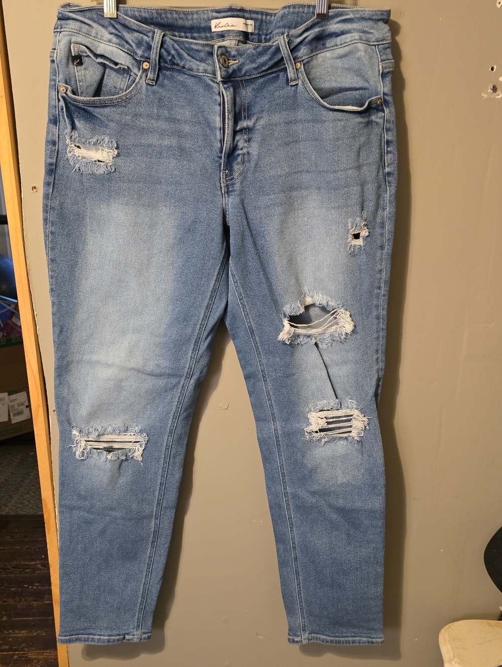 KanCan Light Blue Distressed Skinny Jeans